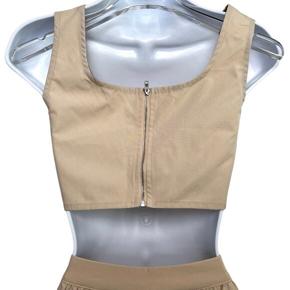 CIDER Woven Colorblock Corset Top + Jogger Pants Set/M/L - Picture 5 of 7